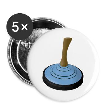 2025-EISSTOCK-hellblau - Lot de 5 grands badges (56 mm) - blanc - Devant