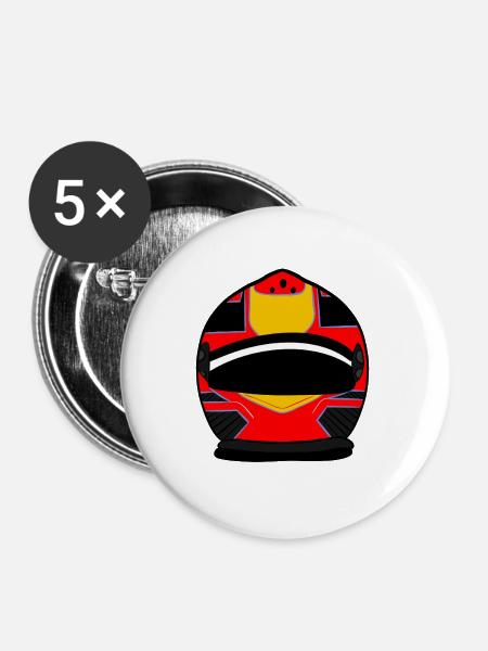 Helm - Buttons groß 56 mm (5er Pack) - Weiß