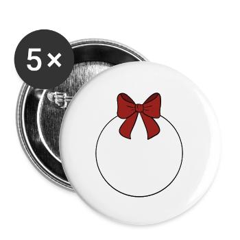 Bauble - Buttons large 2.2''/56 mm (5-pack) - white - Front