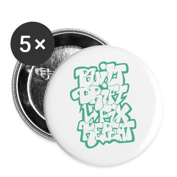 Built Drift Fix Repeat 04 - Buttons large 2.2''/56 mm (5-pack) - white - Front