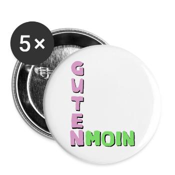 Good morning - Buttons large 2.2''/56 mm (5-pack) - white - Front