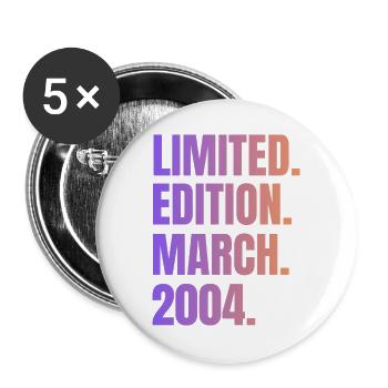 Limited Edition March 2004 - Buttons large 2.2''/56 mm (5-pack) - white - Front
