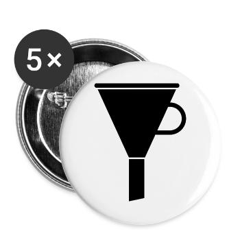 Funnel - Buttons large 2.2''/56 mm (5-pack) - white - Front