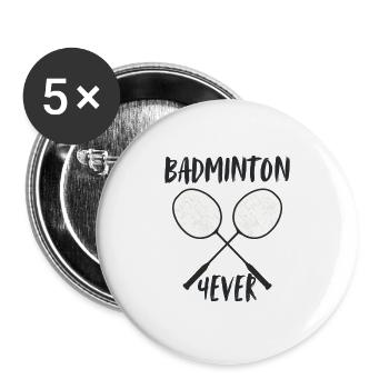 Badminton Forever Racket - Buttons large 2.2''/56 mm (5-pack) - white - Front