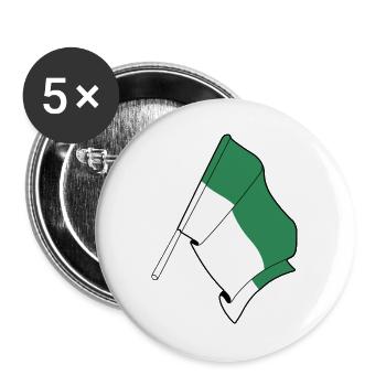 Vlieland Flag – Island Pride - Buttons large 2.2''/56 mm (5-pack) - white - Front