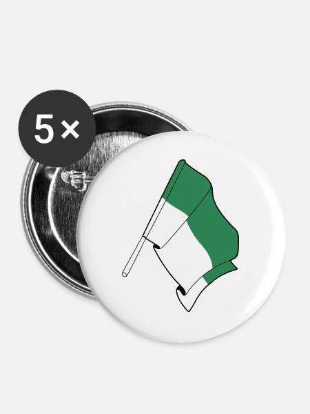 Vlieland-Flagge – Island Pride - Buttons groß 56 mm (5er Pack) - Weiß
