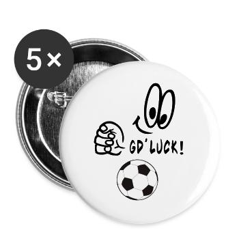 good-luck - Buttons large 2.2''/56 mm (5-pack) - white - Front