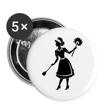 Housemaid - Buttons large 2.2''/56 mm (5-pack) - white - Front