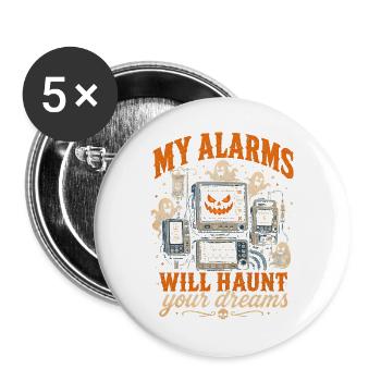 Nurse Nurse Halloween - Buttons large 2.2''/56 mm (5-pack) - white - Front