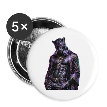 DropWild Dante 3 - Buttons groß 56 mm (5er Pack) - Weiß - Vorne