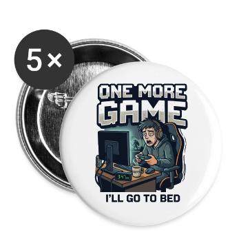 Noch ein Spiel - Buttons groß 56 mm (5er Pack) - Weiß - Vorne