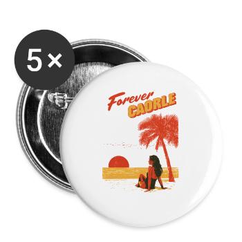 Forever Caorle - Buttons groß 56 mm (5er Pack) - Weiß - Vorne