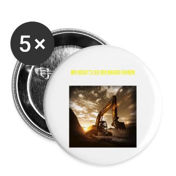 Mir reicht's! - Buttons groß 56 mm (5er Pack) - Weiß - Vorne