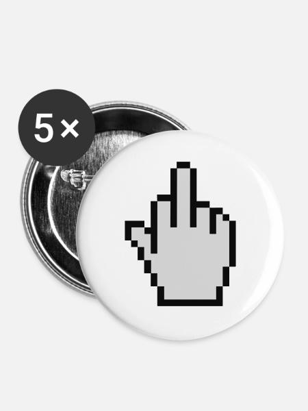 mouse_fu - Buttons groß 56 mm (5er Pack) - Weiß