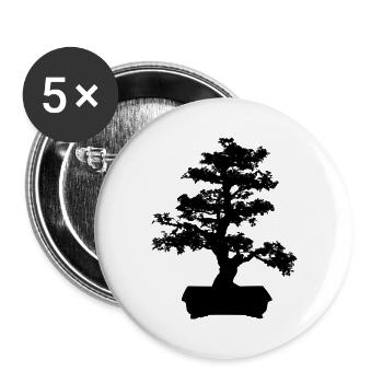 bonsai - Buttons large 2.2''/56 mm (5-pack) - white - Front