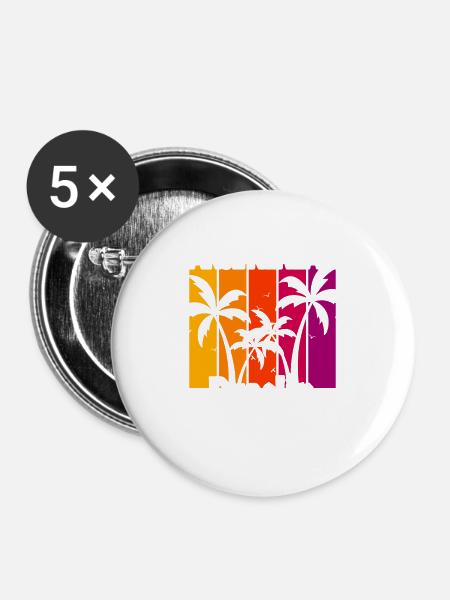 Anse Kerlan Praslin - Buttons groß 56 mm (5er Pack) - Weiß