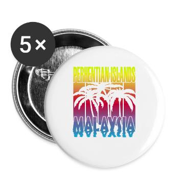 PERHENTIAN ISLANDS MALAYSIA - Buttons large 2.2''/56 mm (5-pack) - white - Front