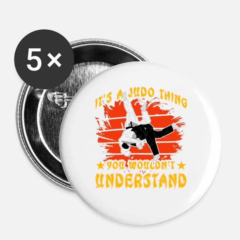 It's a Judo thing you wouldn't understand - Buttons large 2.2''/56 mm (5-pack) - white