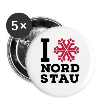 Nordstau 2color - Buttons large 2.2''/56 mm (5-pack) - white - Front
