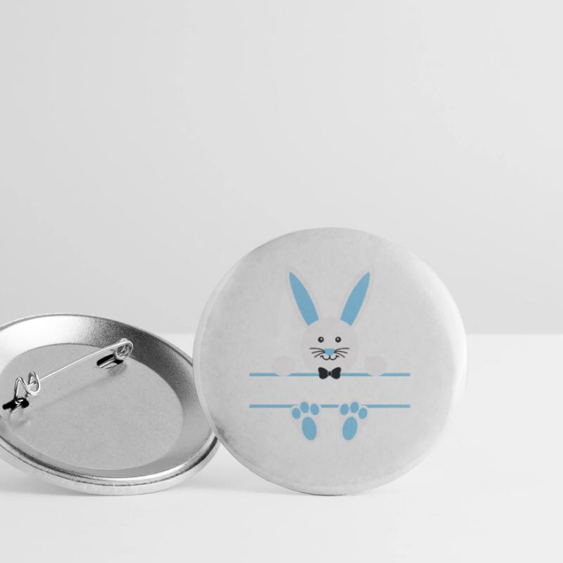 Split Bunny Gift Easter Easter Bunny Bunny Easter Buttons large 2.2''/56 mm (5-pack)