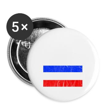 Nation Espagnole Saint Domingue Pays Médina République - Lot de 5 grands badges (56 mm) - blanc - Devant