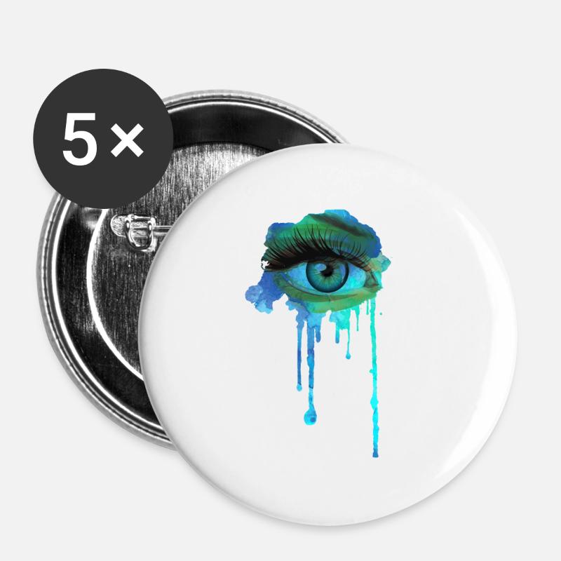 Eyes - Buttons large 2.2''/56 mm (5-pack) - white