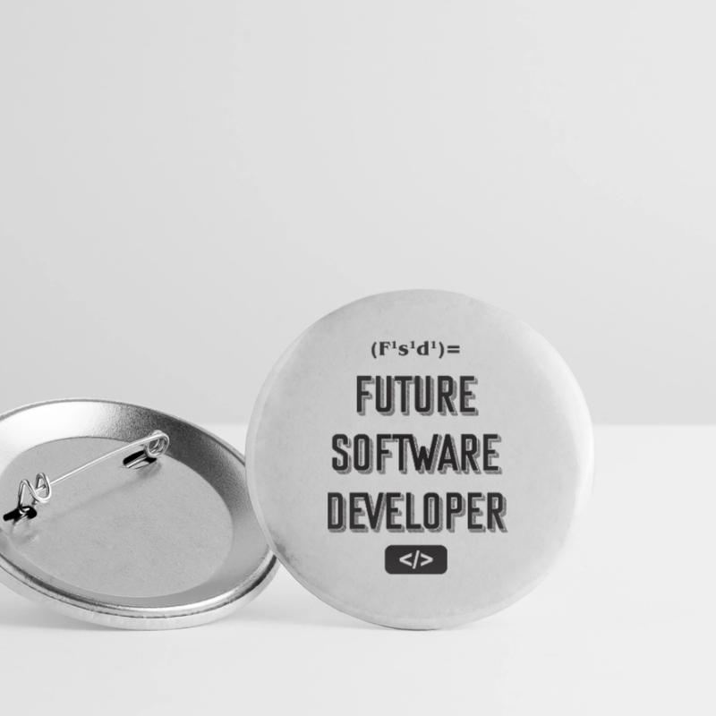 Future software developer Buttons groß 56 mm (5er Pack)