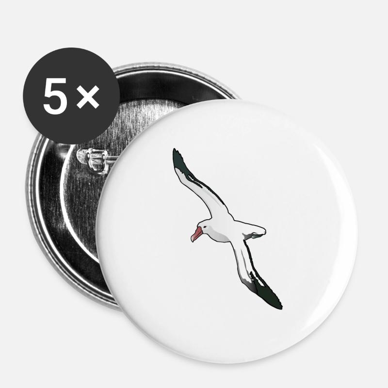 Albatross - Buttons large 2.2''/56 mm (5-pack) - white