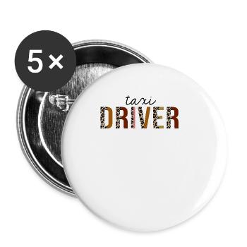Tax Preparer Leopard Print Funny - Buttons large 2.2''/56 mm (5-pack) - white - Front
