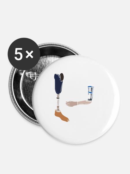 It Would Grow Back - Buttons groß 56 mm (5er Pack) - Weiß