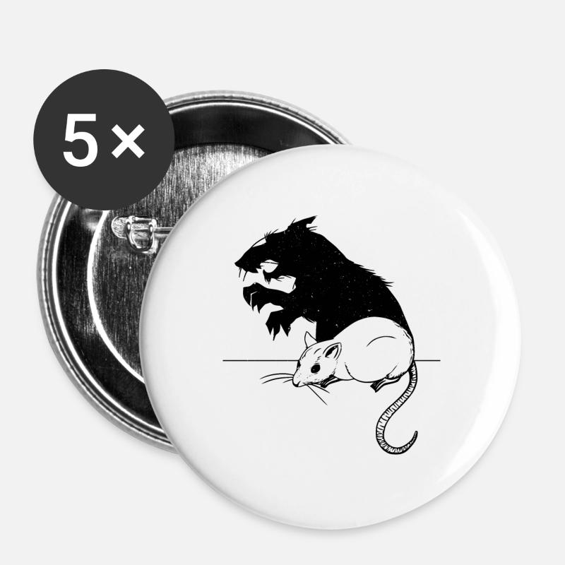 Mouse - Buttons large 2.2''/56 mm (5-pack) - white