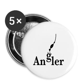 Angler - Buttons large 2.2''/56 mm (5-pack) - white - Front
