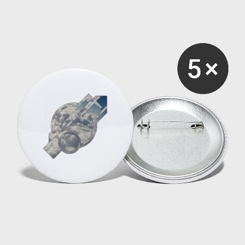 Abstract Cloud - Buttons groß 56 mm (5er Pack)