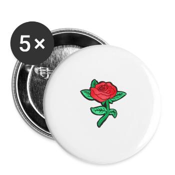 pink - Buttons large 2.2''/56 mm (5-pack) - white - Front
