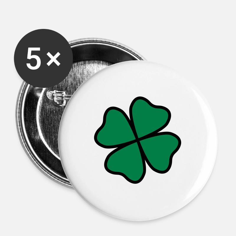 Clover - Buttons large 2.2''/56 mm (5-pack) - white