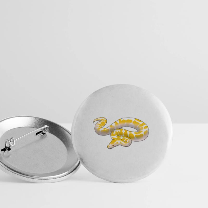 Albino ball python Python regius ballpython motif Buttons large 2.2''/56 mm (5-pack)