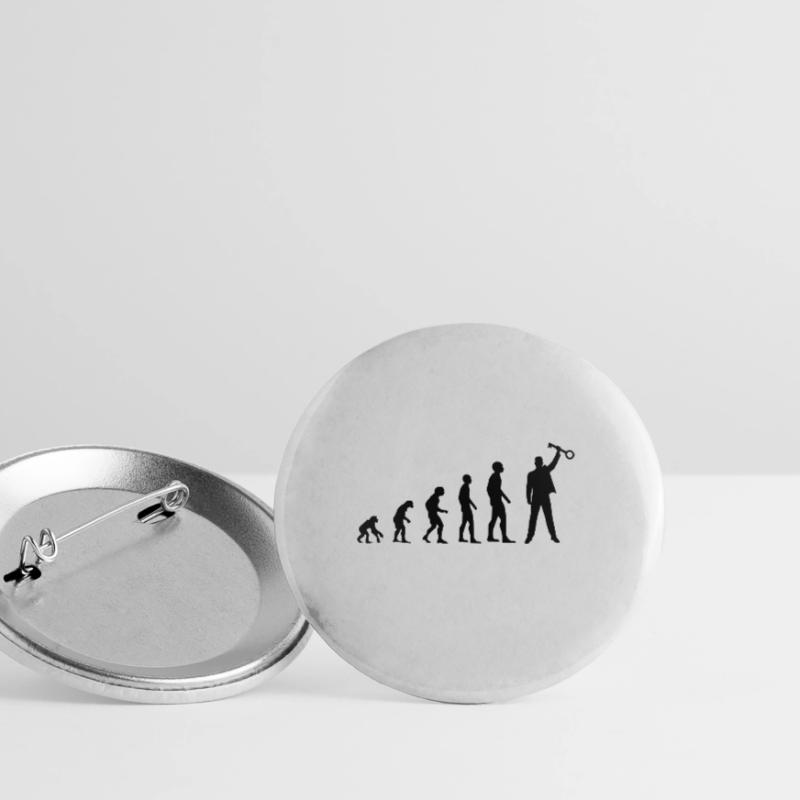 Die Evolution des Escape Room Homo Sapiens oder so Buttons groß 56 mm (5er Pack)