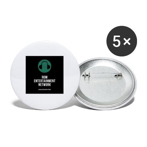 Rom Entertainment Network 1 - Buttons groß 56 mm (5er Pack)
