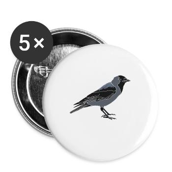 Dohle - Buttons groß 56 mm (5er Pack) - Weiß - Vorne