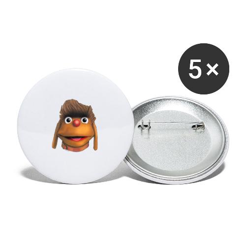 Moppi 3D - Buttons groß 56 mm (5er Pack)