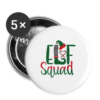 Eleven Squad - Buttons large 2.2''/56 mm (5-pack) - white - Front