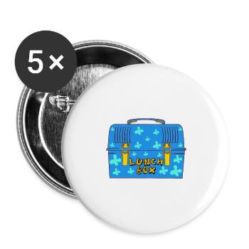 Food Package Meal Cook Cuisine Dish Apparel Title - Buttons large 2.2''/56 mm (5-pack) - white - Front