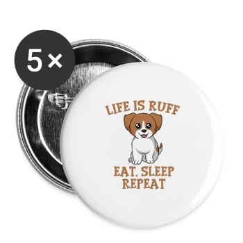 Conception of the race of the chinese civilian - Lot de 5 grands badges (56 mm) - blanc - Devant