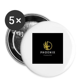 PHOENIX Premium Bird - Buttons groß 56 mm (5er Pack) - Weiß - Vorne
