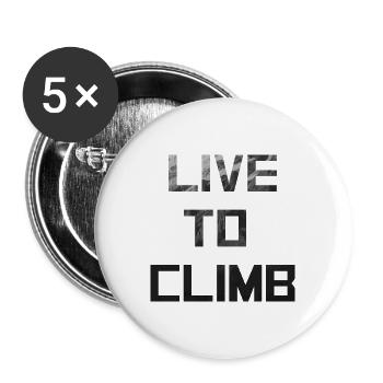 Rock Climbing - Buttons groß 56 mm (5er Pack) - Weiß - Vorne