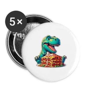 Fiesta Katze Gitarrist Cinco de Mayo - Buttons groß 56 mm (5er Pack) - Weiß - Vorne