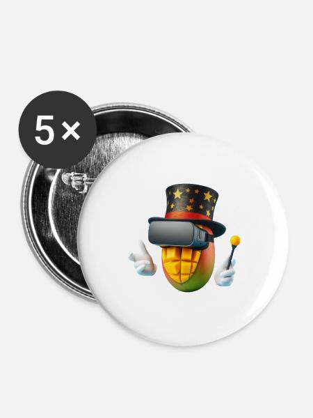 MANGO - Buttons groß 56 mm (5er Pack) - Weiß