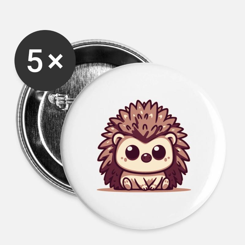 Porcupine - Buttons large 2.2''/56 mm (5-pack) - white
