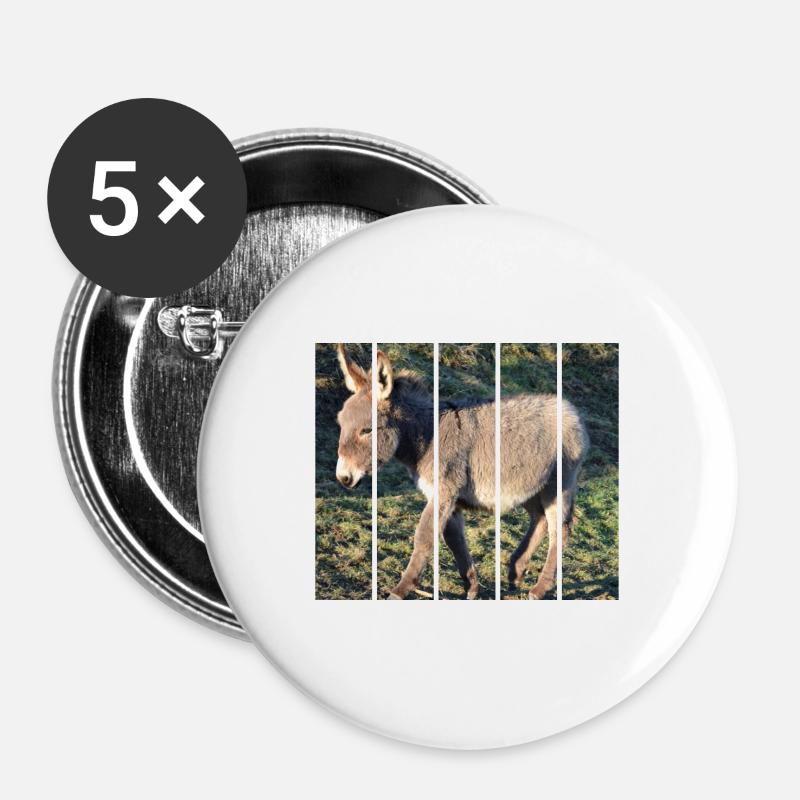 Donkey - Buttons large 2.2''/56 mm (5-pack) - white