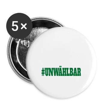 Witze Grüne Die Grünen Habeck Baerbock Partei - Buttons groß 56 mm (5er Pack) - Weiß - Vorne